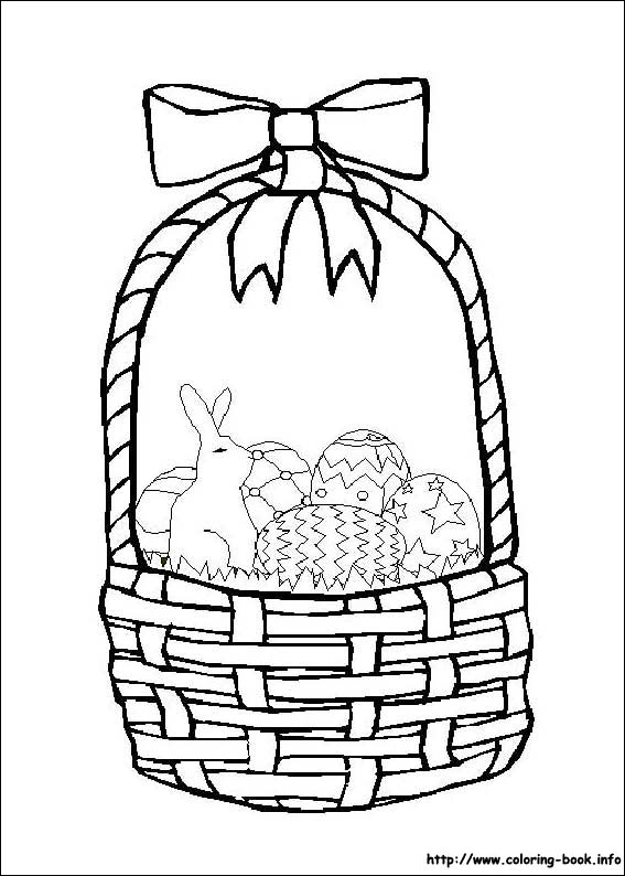 Easter coloring picture