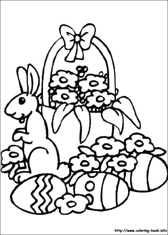 Easter coloring picture