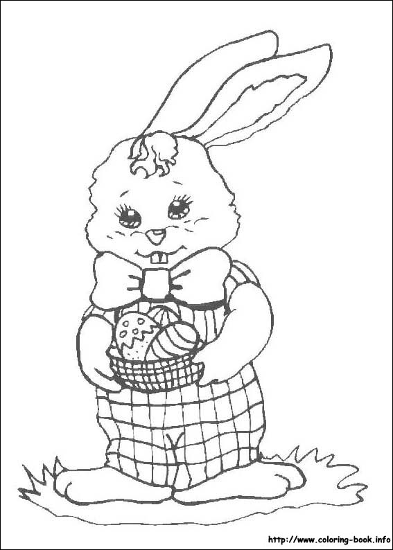 Easter coloring picture