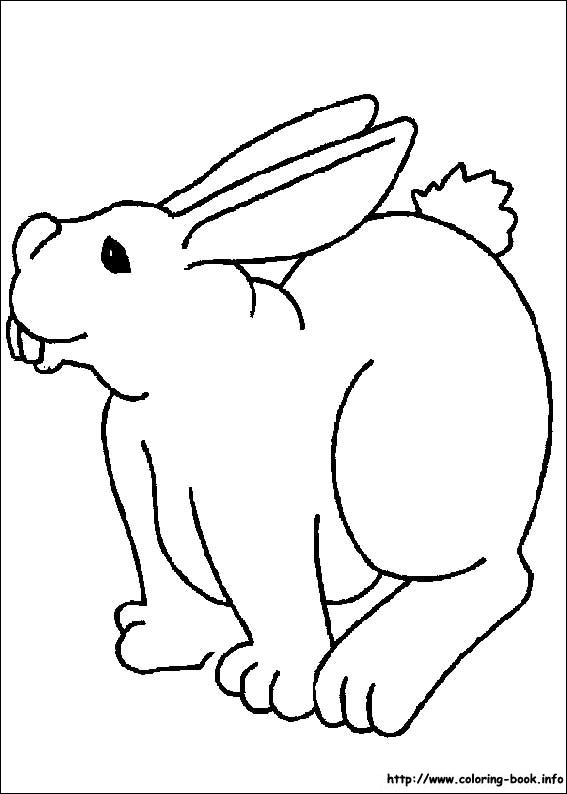 Easter coloring picture