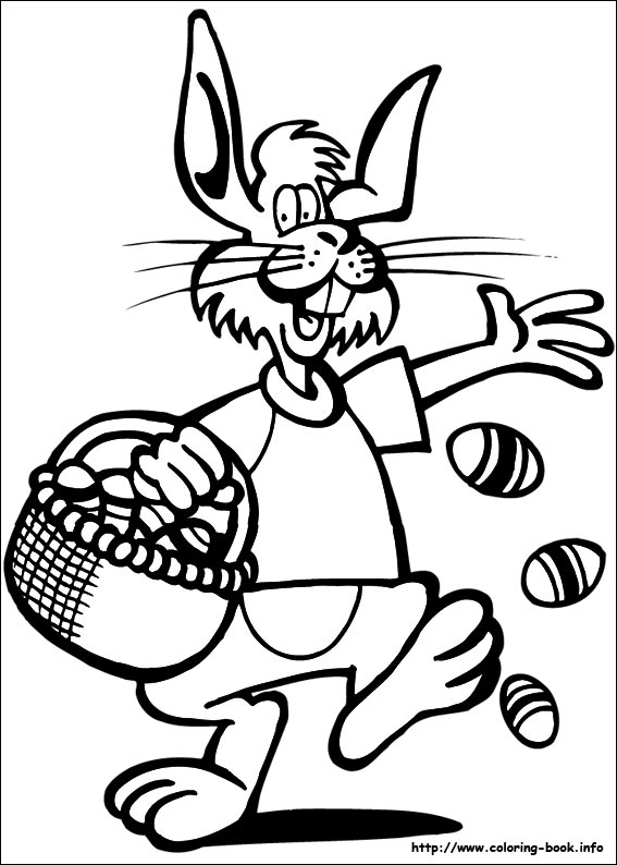 Easter coloring picture