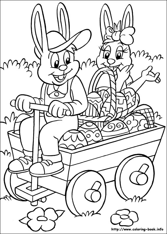 Easter coloring picture