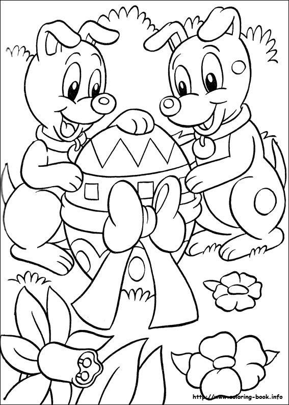 Easter coloring picture