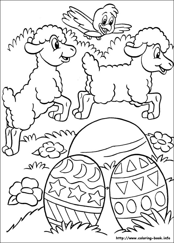 Easter coloring picture