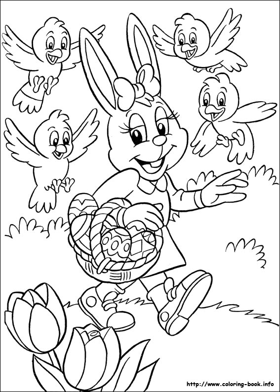 Easter coloring picture