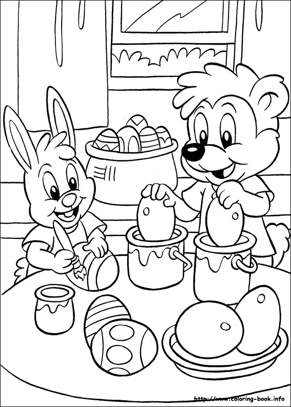 Easter coloring picture