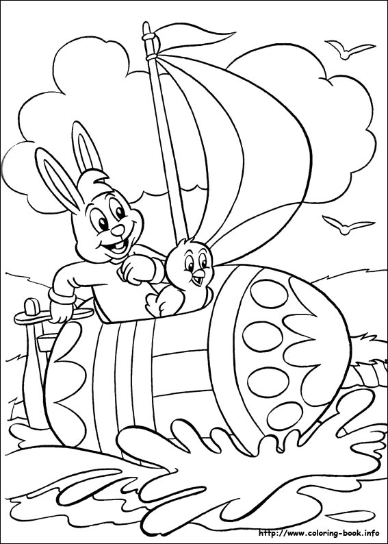 Easter coloring picture