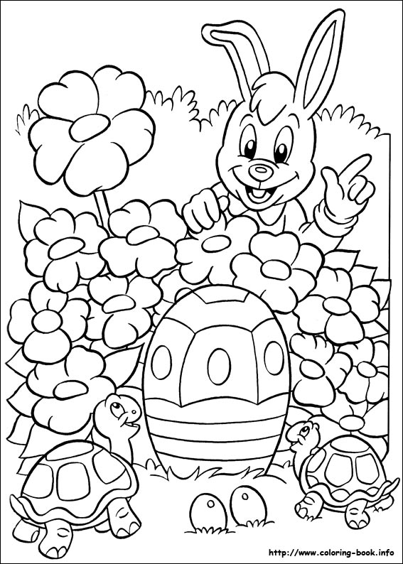 Easter coloring picture