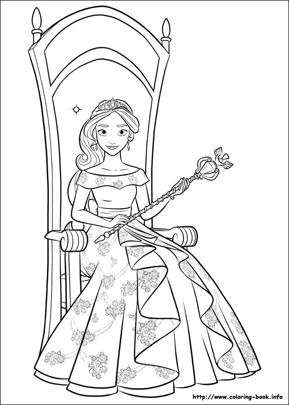 Elena of Avalor coloring picture