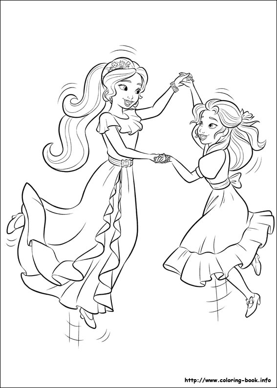 Elena of Avalor coloring picture