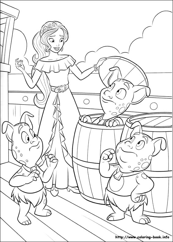 Elena of Avalor coloring picture