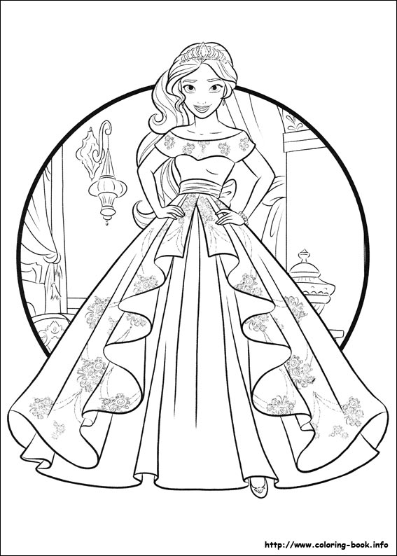 Elena of Avalor coloring picture