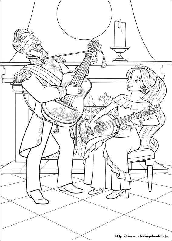 Elena of Avalor coloring picture