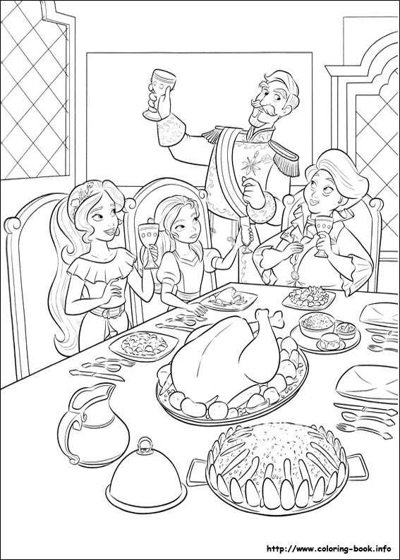 Elena of Avalor coloring picture