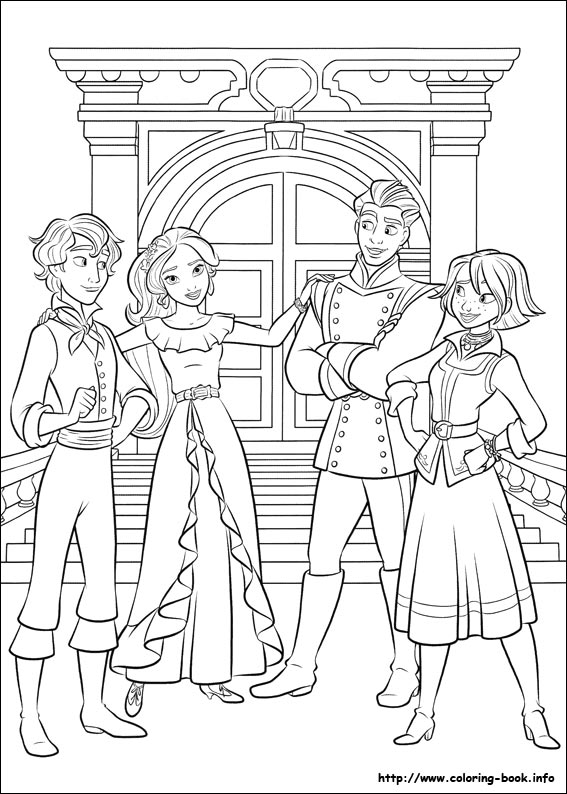 Elena of Avalor coloring picture