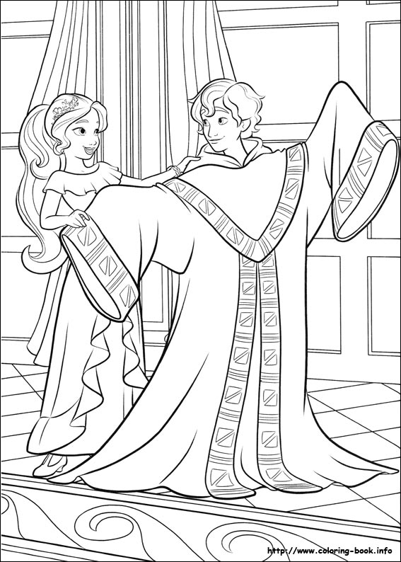 Elena of Avalor coloring picture