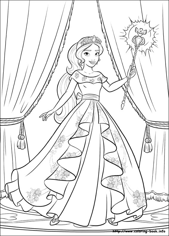 Elena of Avalor coloring picture