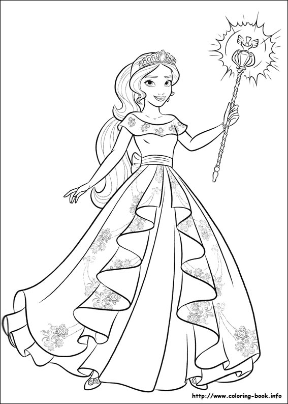 Elena of Avalor coloring picture