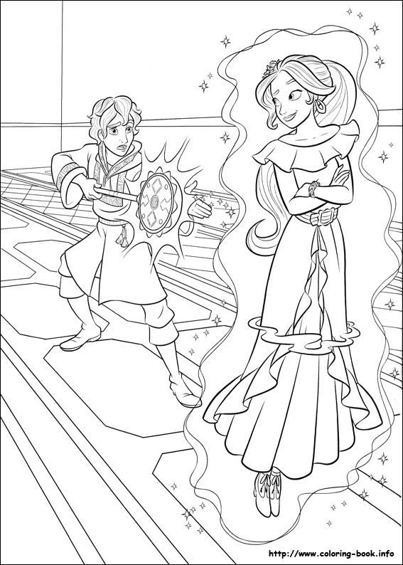 Elena of Avalor coloring picture