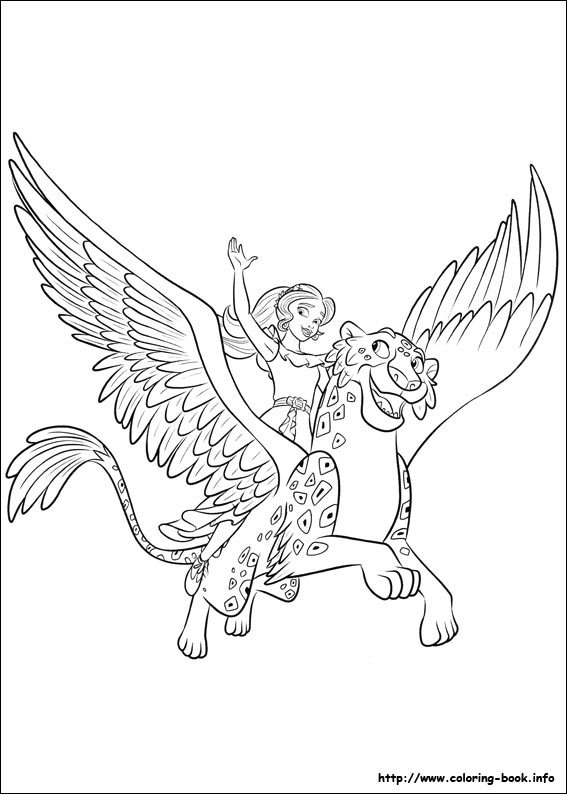 Elena of Avalor coloring picture