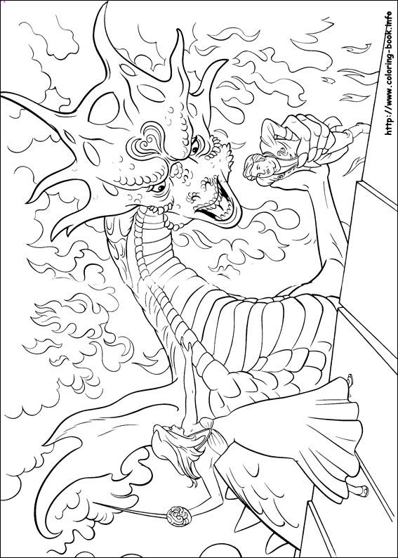 Enchanted coloring picture