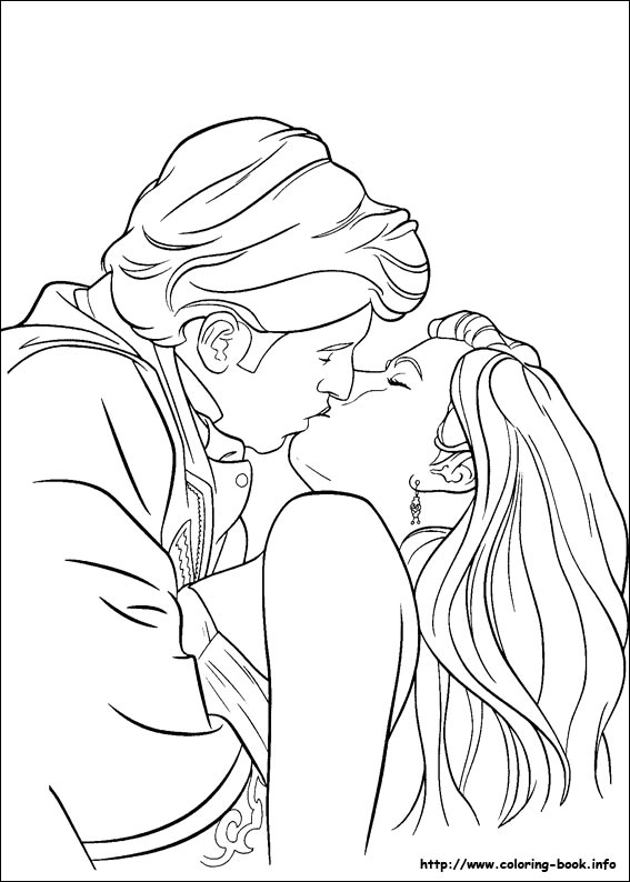 Enchanted coloring picture