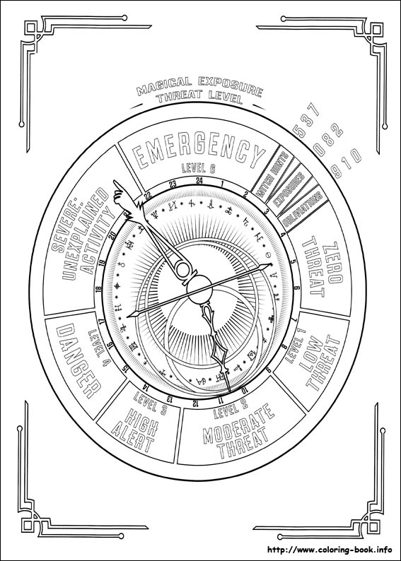 Fantastic Beasts and where to find them coloring picture