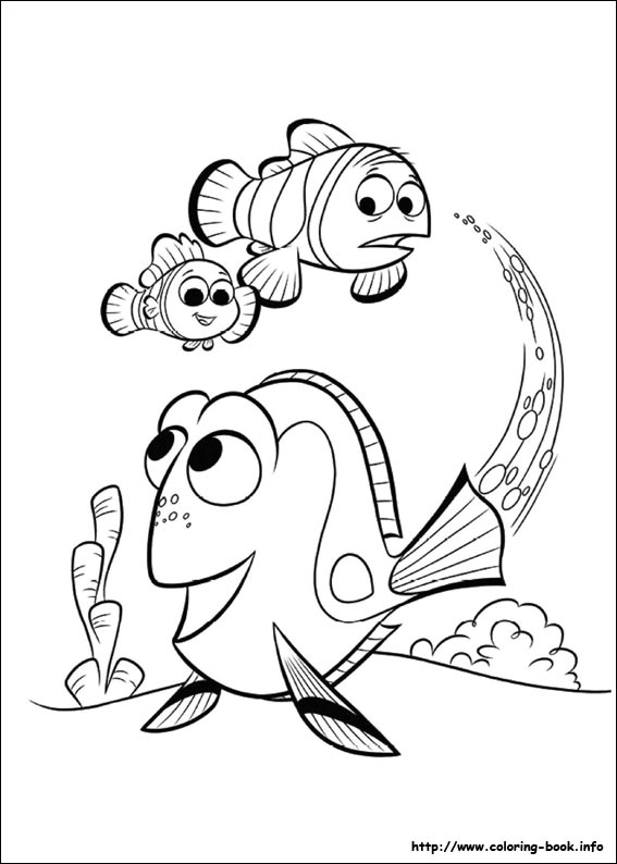 Finding Dory coloring picture