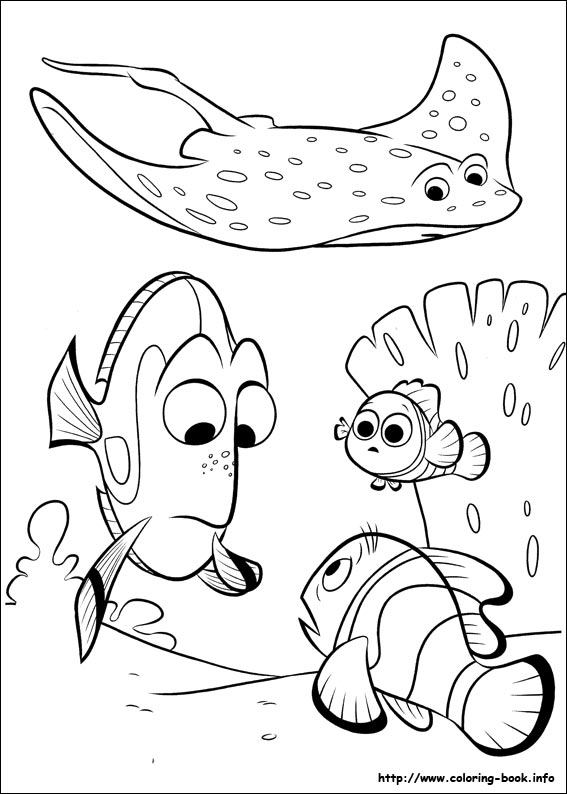 Finding Dory coloring picture