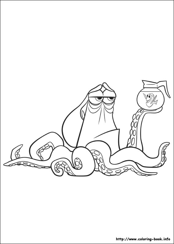 Finding Dory coloring picture