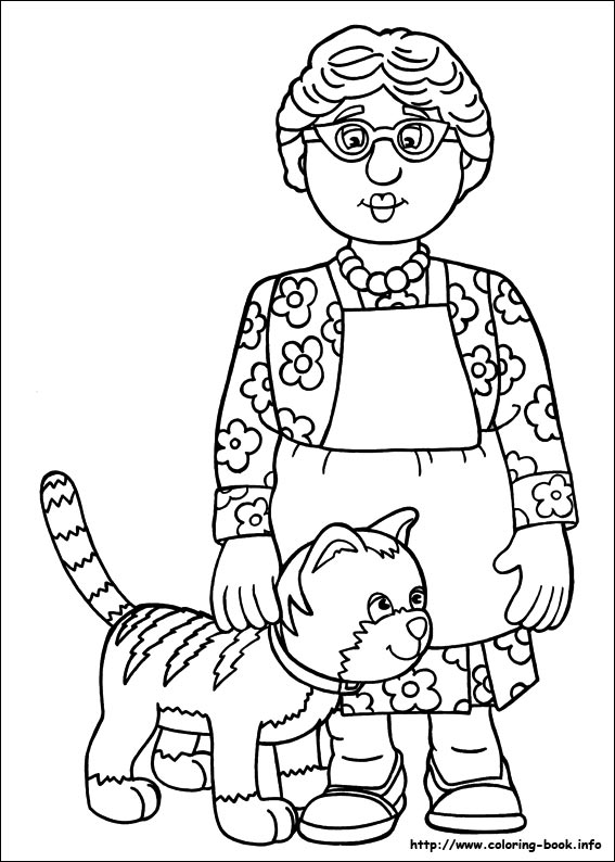 Fireman Sam coloring picture