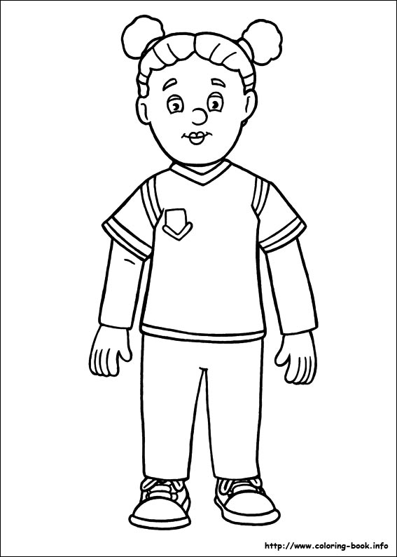 Fireman Sam coloring picture