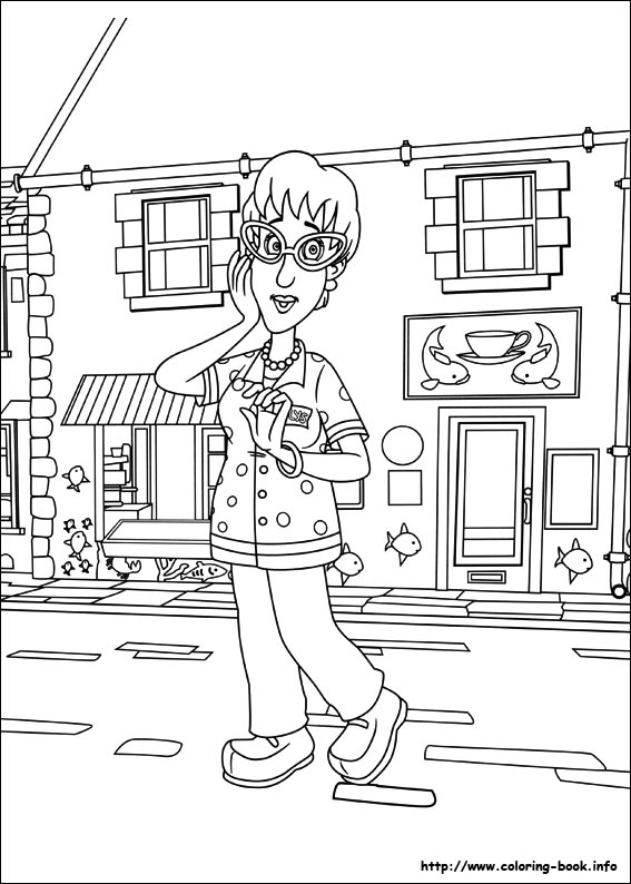 Fireman Sam coloring picture