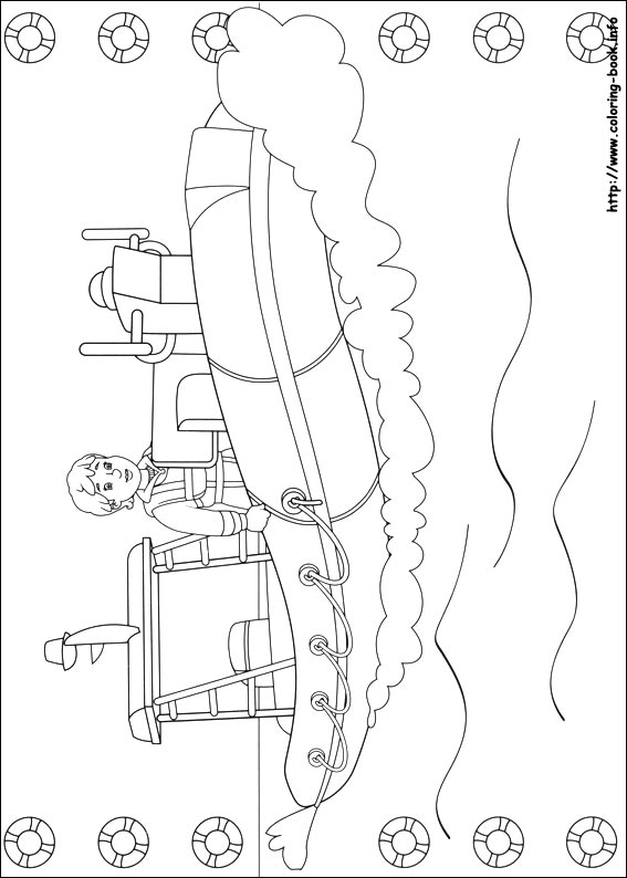 Fireman Sam coloring picture