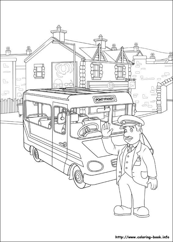 Fireman Sam coloring picture