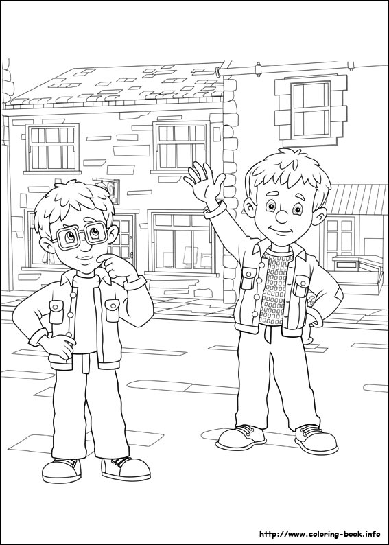 Fireman Sam coloring picture