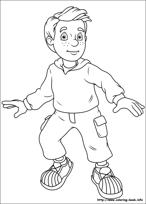 Fireman Sam coloring picture