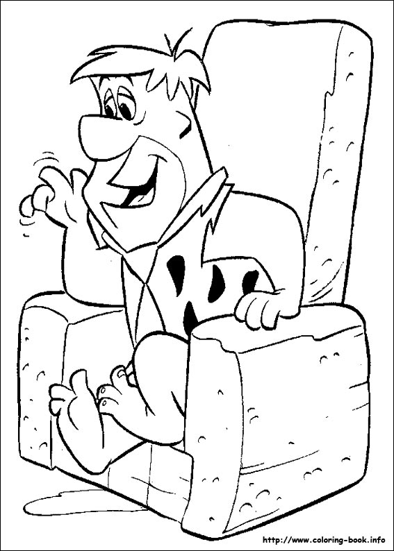 The Flintstones coloring picture