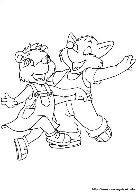 Forest Friends coloring picture