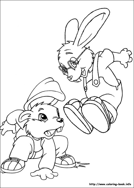 Forest Friends coloring picture