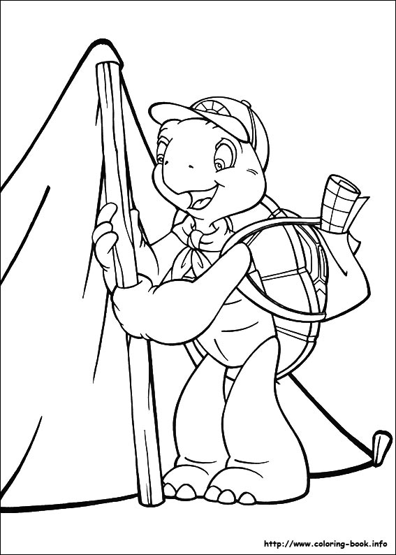 Franklin coloring picture