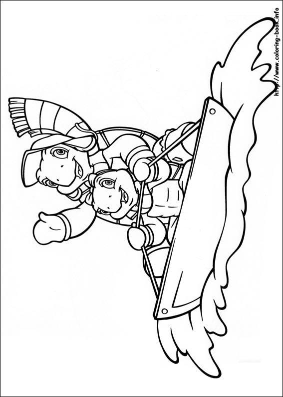 Franklin coloring picture