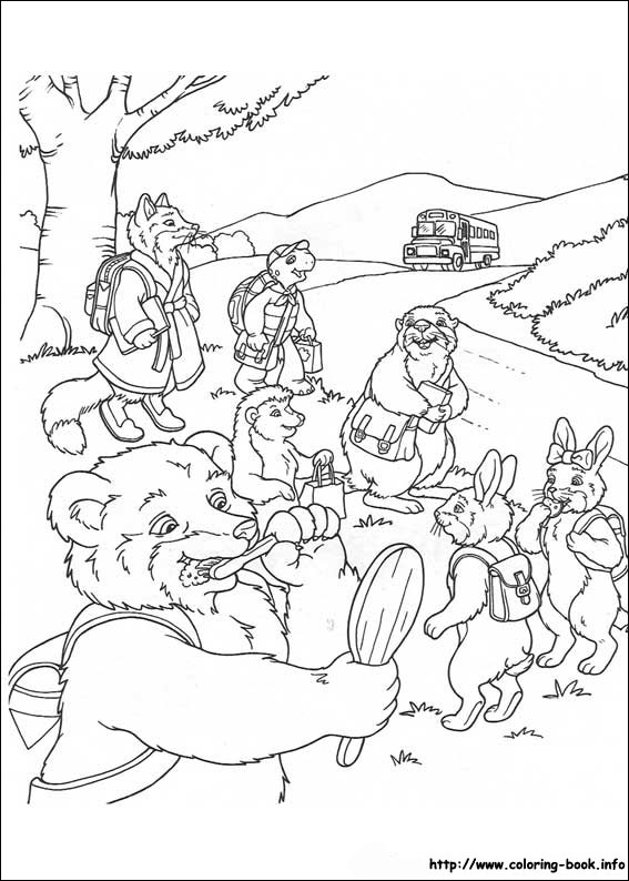 Franklin coloring picture