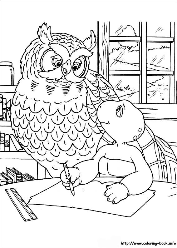 Franklin coloring picture