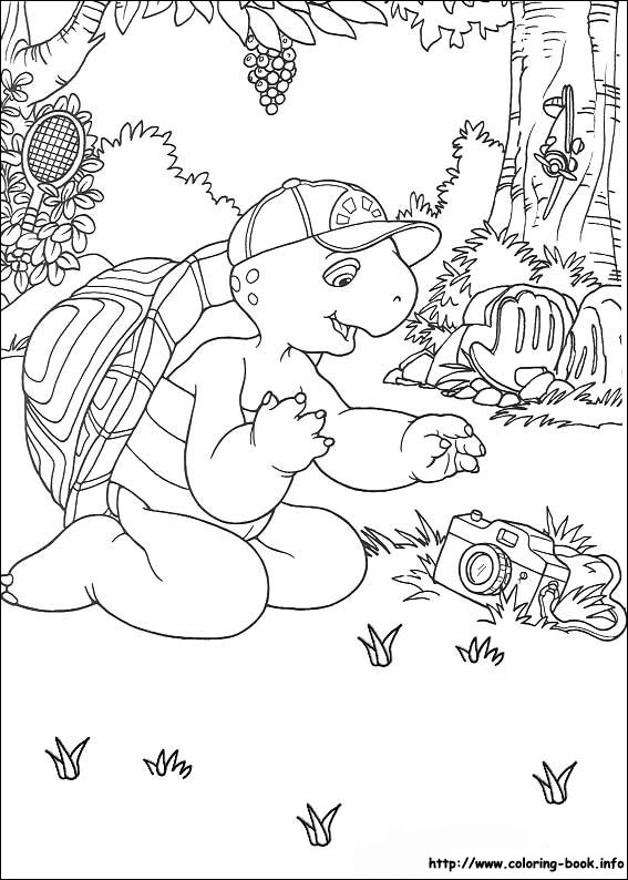 Franklin coloring picture