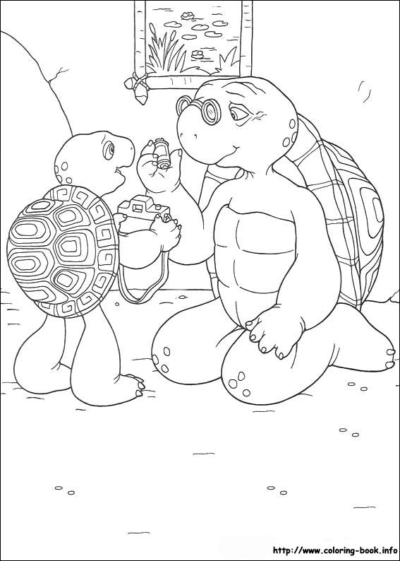 Franklin coloring picture