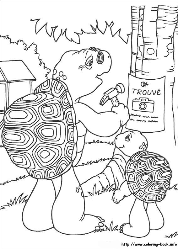 Franklin coloring picture