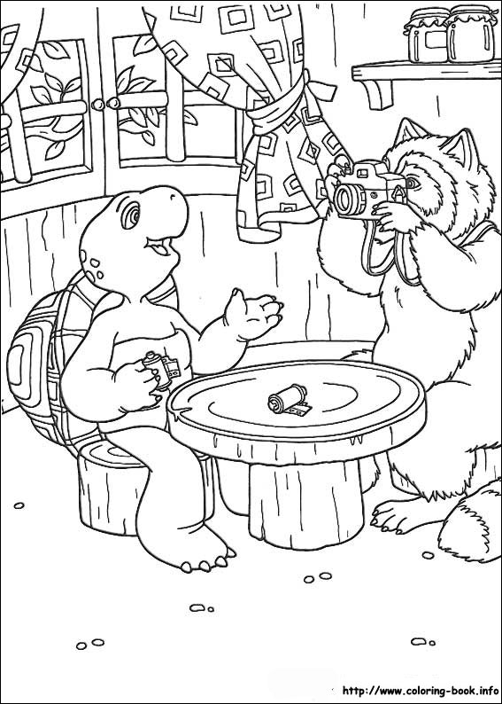 Franklin coloring picture