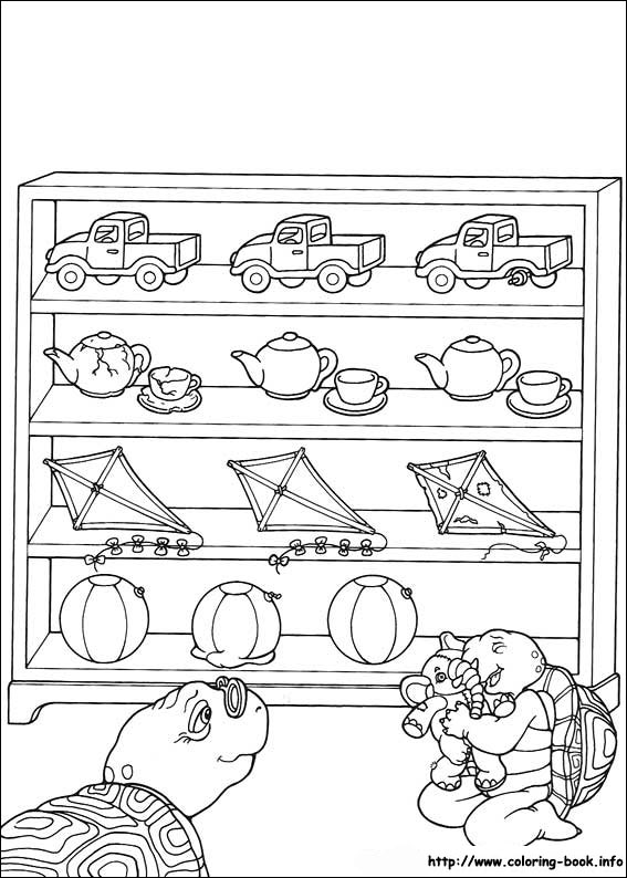 Franklin coloring picture