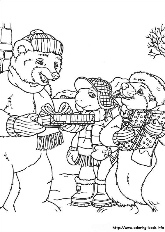 Franklin coloring picture